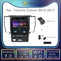 4128g tesla style vertical screen android car radio for toyota crown 2012 2017 stereo autoradio carplay multimedia head unit