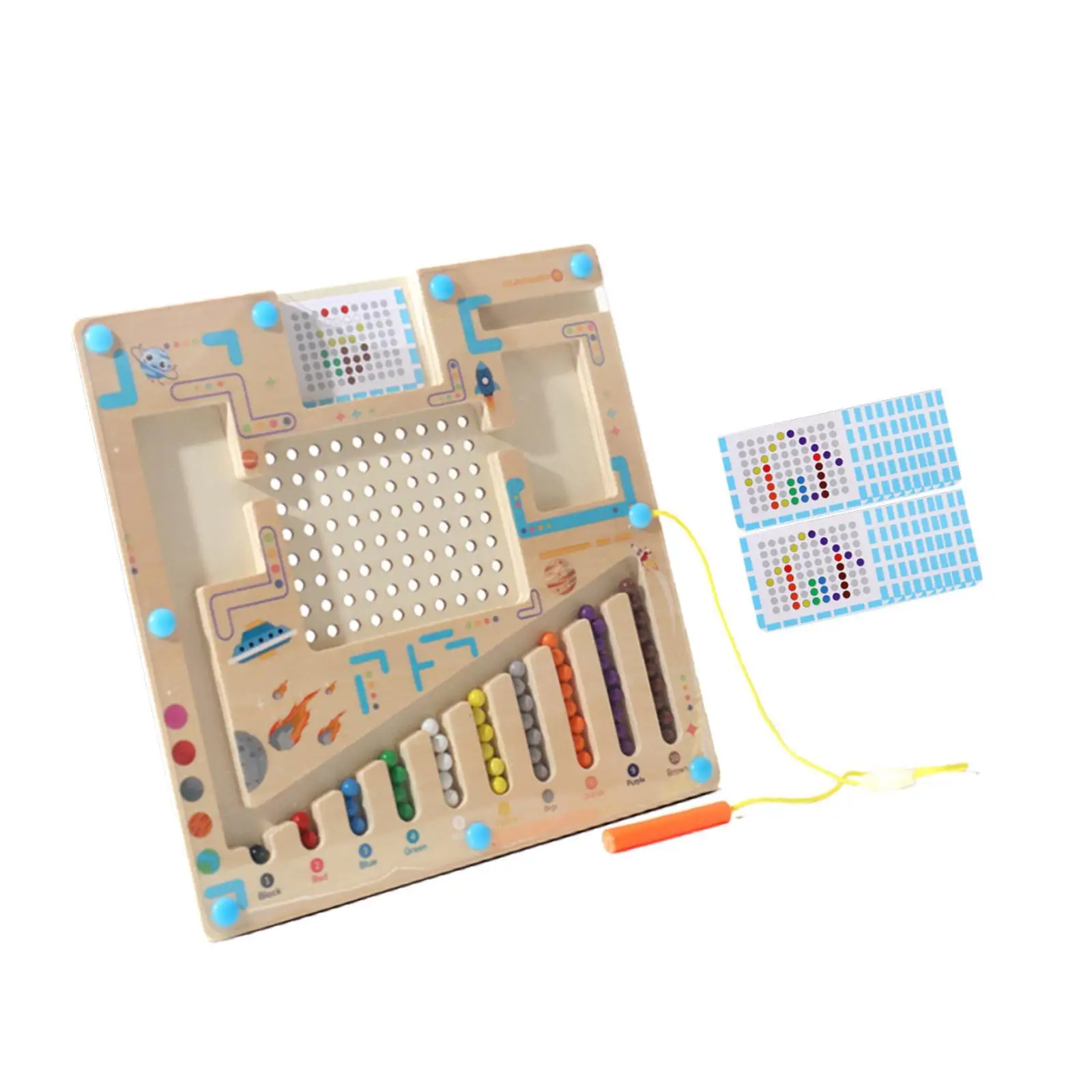 Настольная игра-лабиринт с сортировкой цветов для 2 3 4 5-летних путешествий