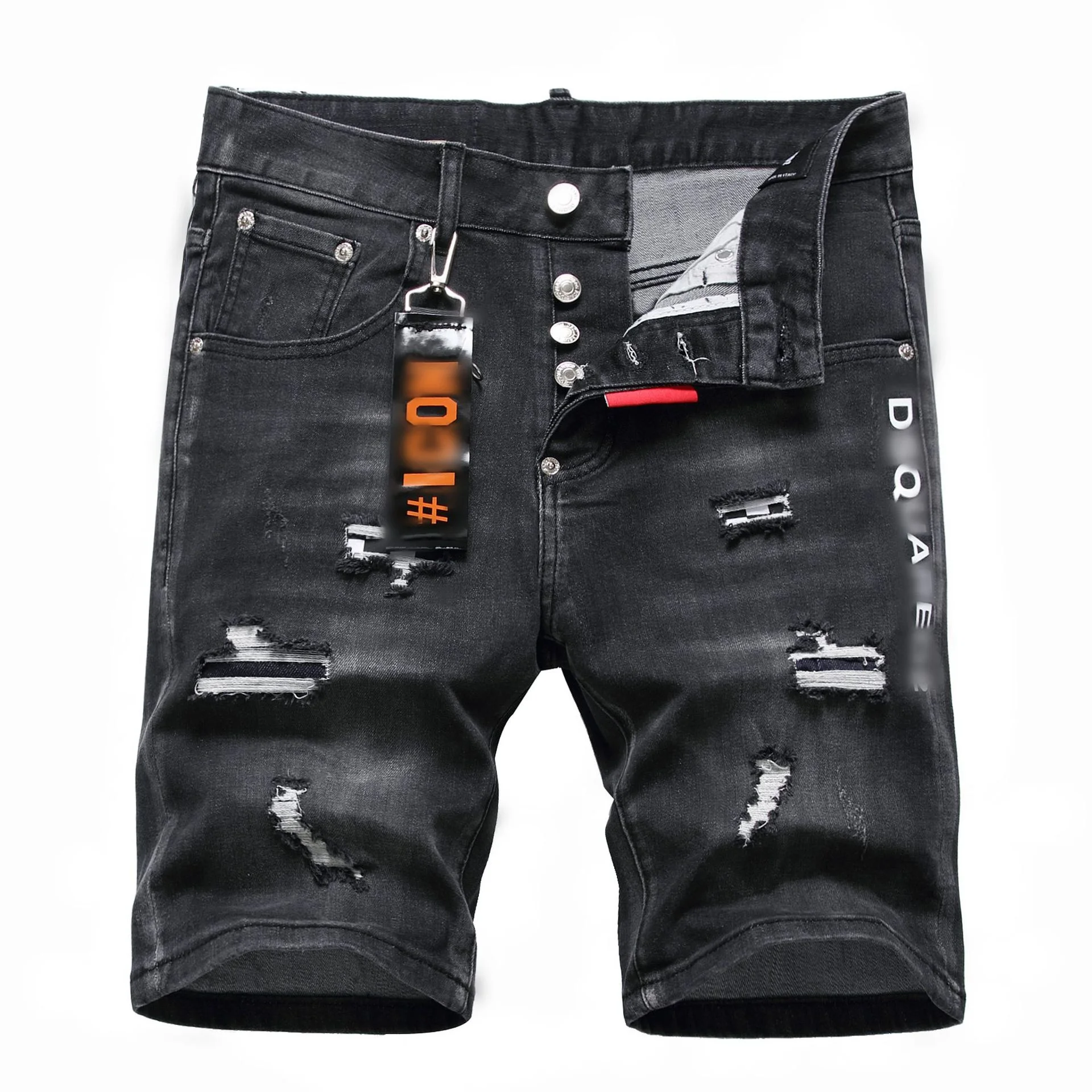 

Summer casual shorts men elastic waist short jeans men's loose denim shorts for man baggy denim shorts