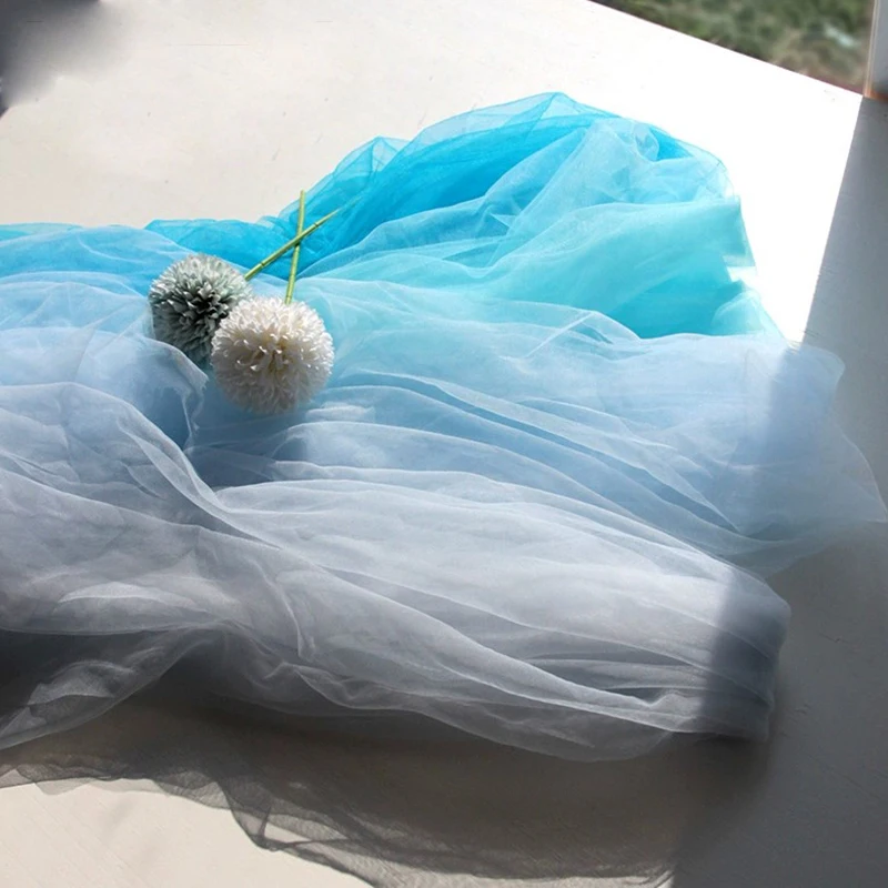 Женская сетчатая ткань мягкая тонкая однотонная кружевная пряжа для фотографий