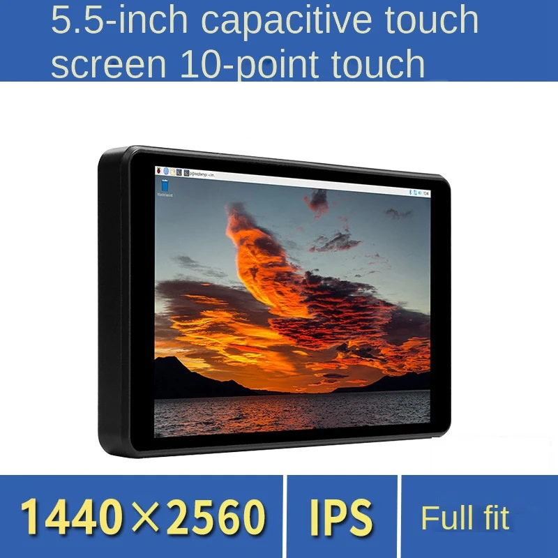 

5.5 Inch IPS HD 2K Capacitive Touch Screen HDMI-Compatible Interface General Computer Secondary Screen For Raspberry Pi 4B