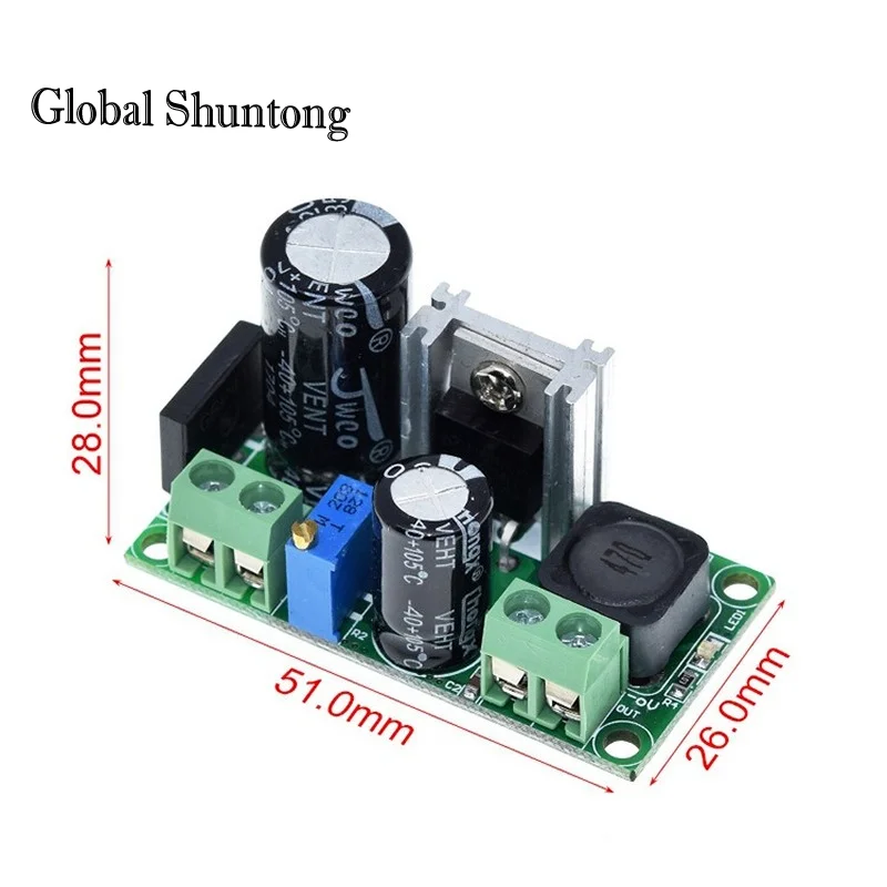 5 шт., 3 в 3,3 В 5 в 6 в 9 в 12 В 15 в 24 В, Регулируемый понижающий источник питания LM2596, модуль преобразователя переменного/постоянного тока LM2596HV
