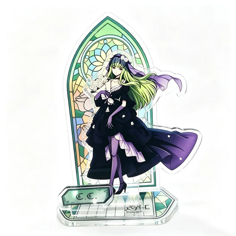Фото Аниме CODE GEASS: Лелуш Восставший противостоящим, С.С. Акриловая подставка для косплея, настольные фигурки, украшения, аксессуары для демонстрации, реквизит №2
