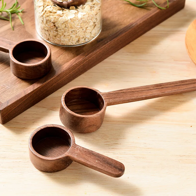 

Wooden Measuring Spoon Set Kitchen Measuring Spoons Tea Coffee Scoop Sugar Spice Measure Spoon Measuring Tools for Cooking Home