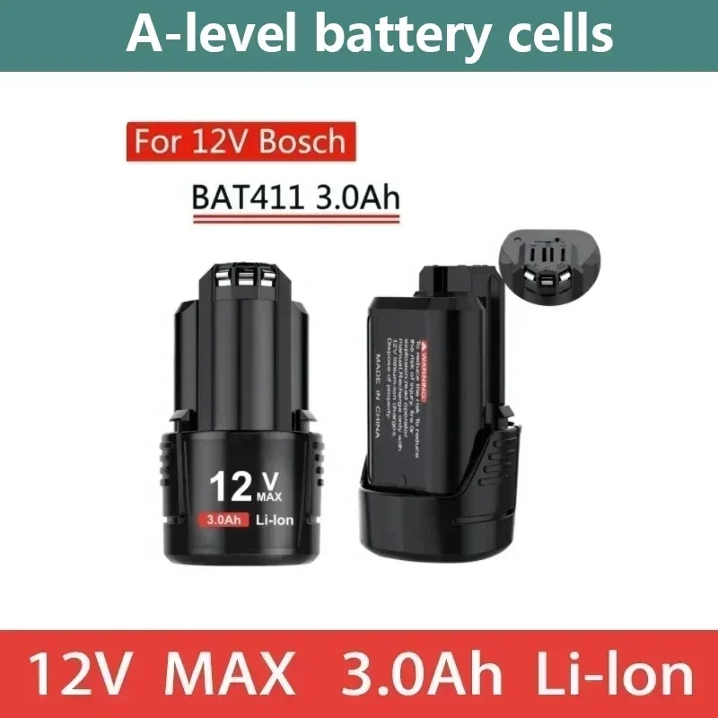 2024 Новые резервные батарейки Bat411 12 В 3000 мАч для Bosch Bat412a Bat413a D-70745GOP 2607336013 2607336014 ПС20-2