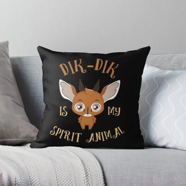 

Dik Dik Is My Spirit Animal Cute Antelop Printing Throw Pillow Cover Anime Fashion Bed Wedding Decorative Pillows not include