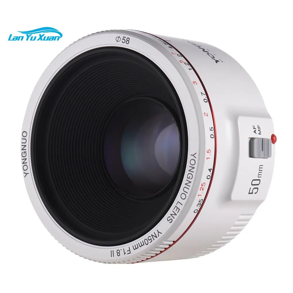 

YONGNUO YN50mm F1.8 II Prime Lens Large Aperture Auto Focus 0.35m Focal Length For 70D 5D2 DSLR
