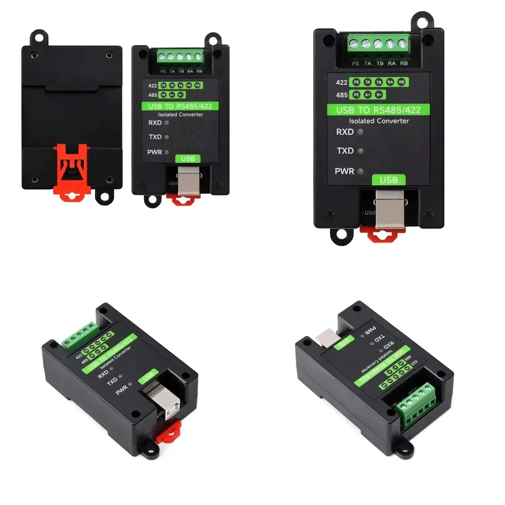 Фото Промышленный изолированный преобразователь USB в RS485/RS422, со встроенными микросхемами FT232RL и SP485EEN, многоуровневая защита №1