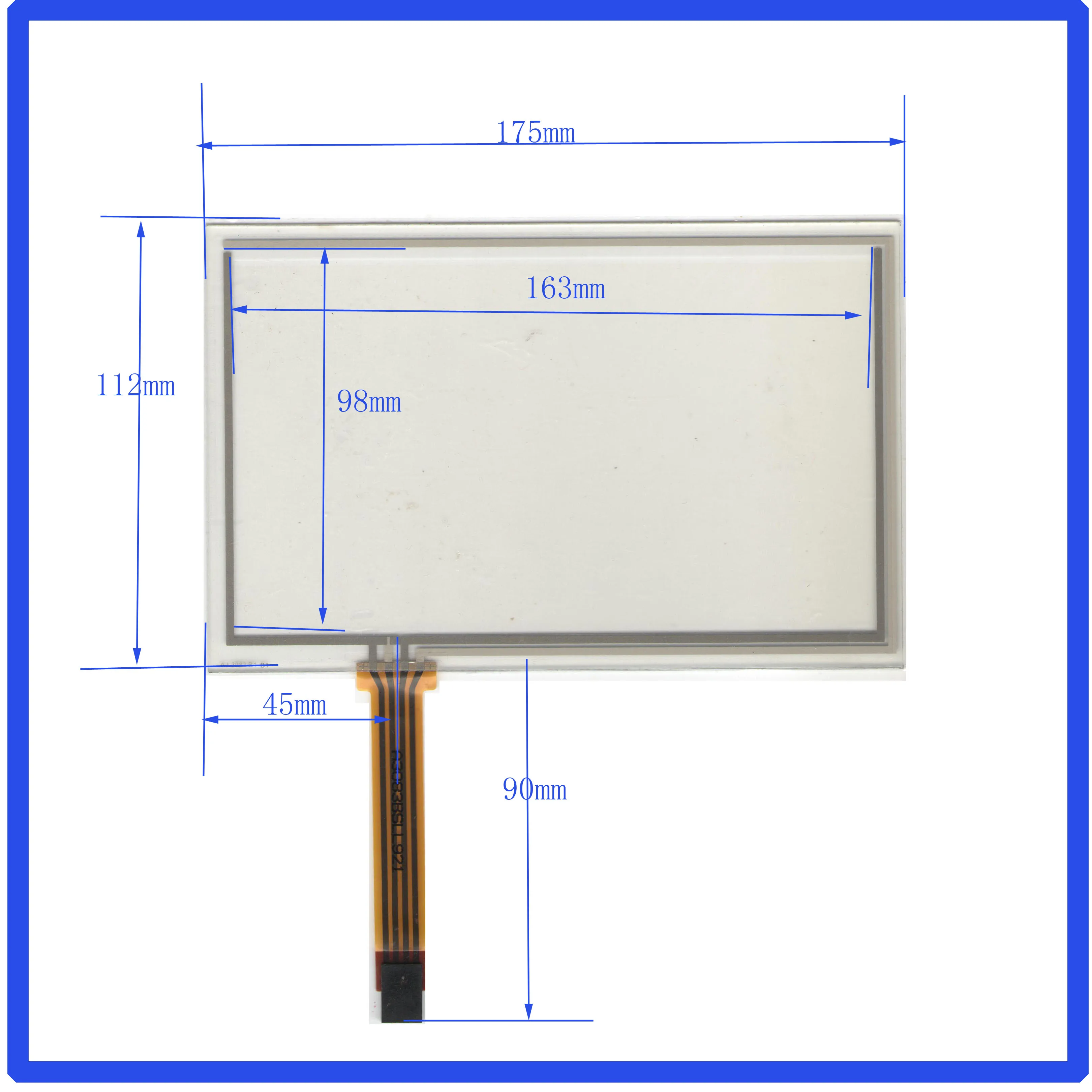 

ZhiYuSun AJ3083 NEW 7.1inch 4 line 175*112 touch screen panel 175*112mm touch glass this is compatible AJ-3083 touchsensor