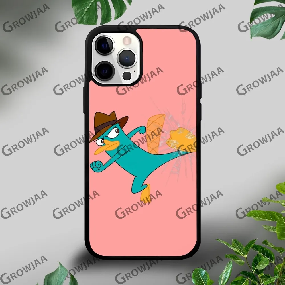 Чехол для телефона с рисунком P-Phineas и F-Ferb iPhone 16 15 14 13 12 11 Pro Xs Max Mini Plus Celulares Hard Funda
