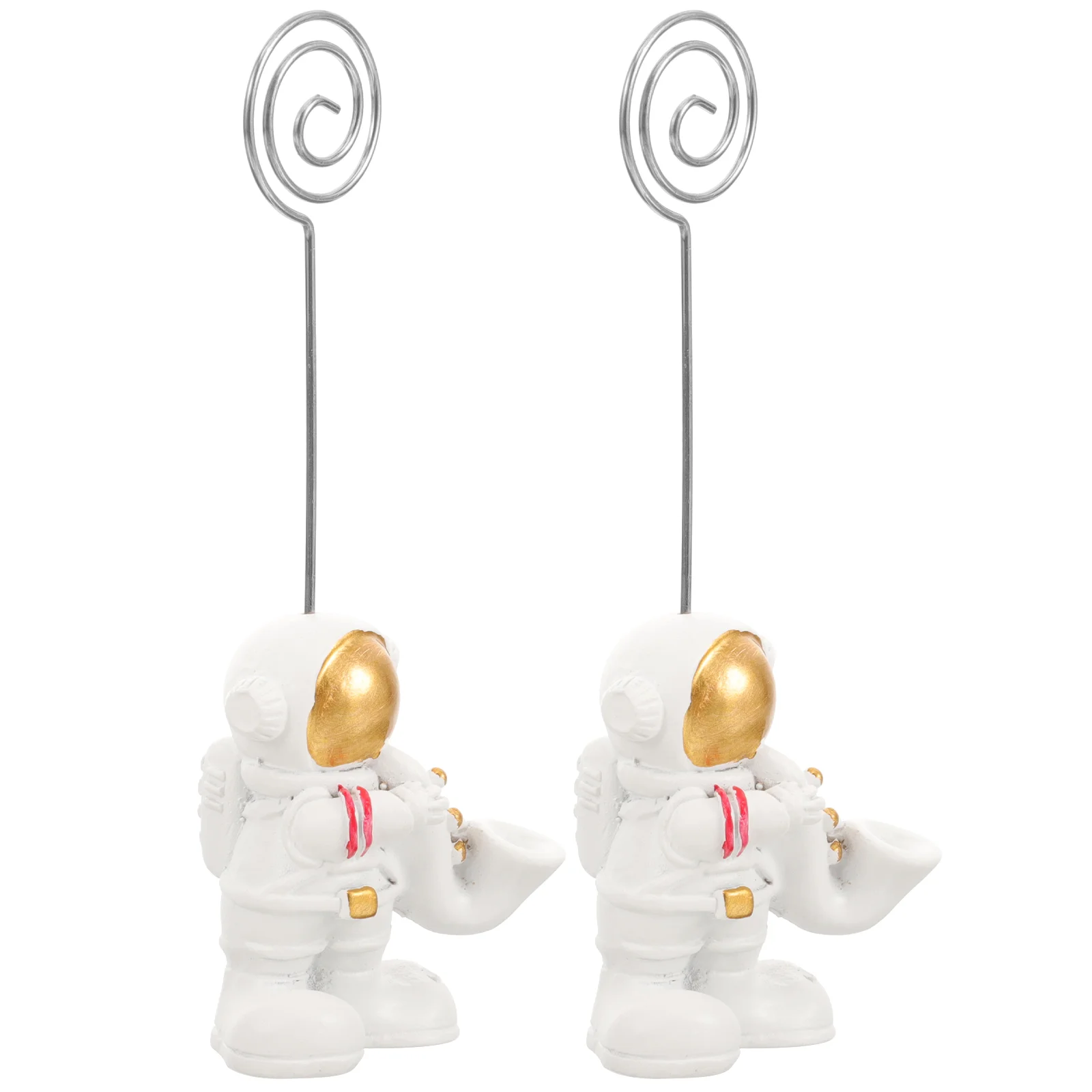 

2 Pcs Home Accessories Card Clip Business Holder Multi-function Message Clips Resin Convenient