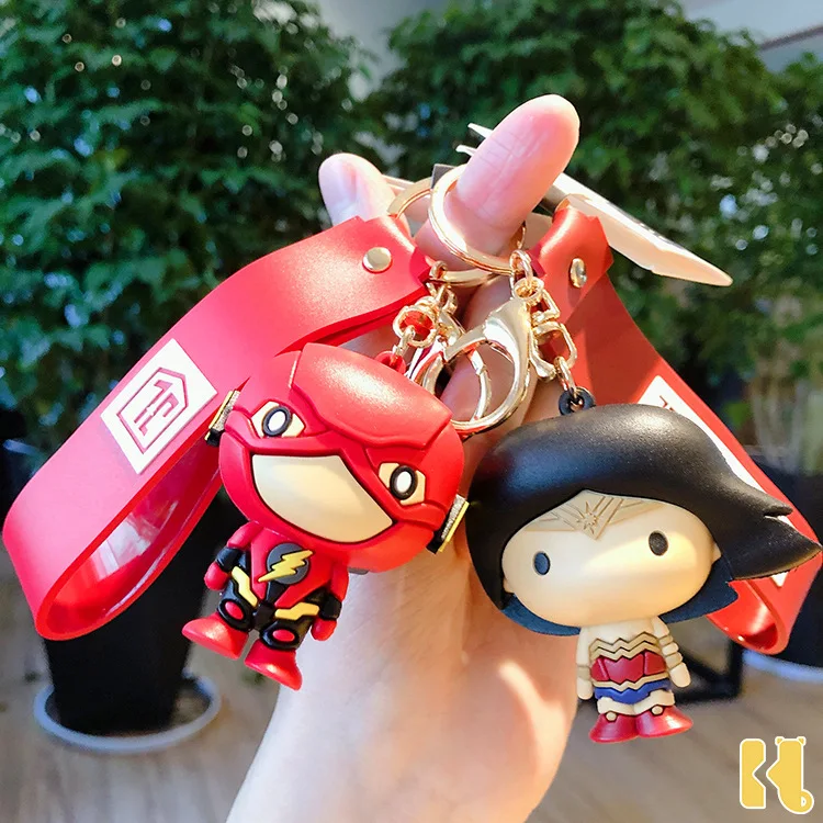 DC анимационные фигурки Лига Справедливости Супермен Бэтмен чудо женщина брелок