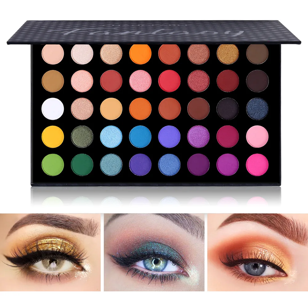 

40 Color Eyeshadow Palette Pigment Matte Shimmer Eyeshadow Natural Brighten Eye Makeup Long Lasting Eye Shadow Cosmetics Gift