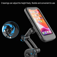bicycle motorcycle phone holder waterproof case bike phone bag for iphone 13 pro max samsung s8 s9 mobile stand under 6 8 inch