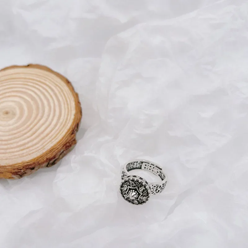 Женское Винтажное кольцо из тайского серебра 925 пробы с шестью истинными словами