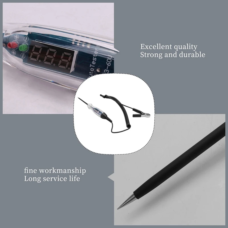 5X автомобильный тестер Φ 3-60V DC цифровой электронный Ciruit автоматический