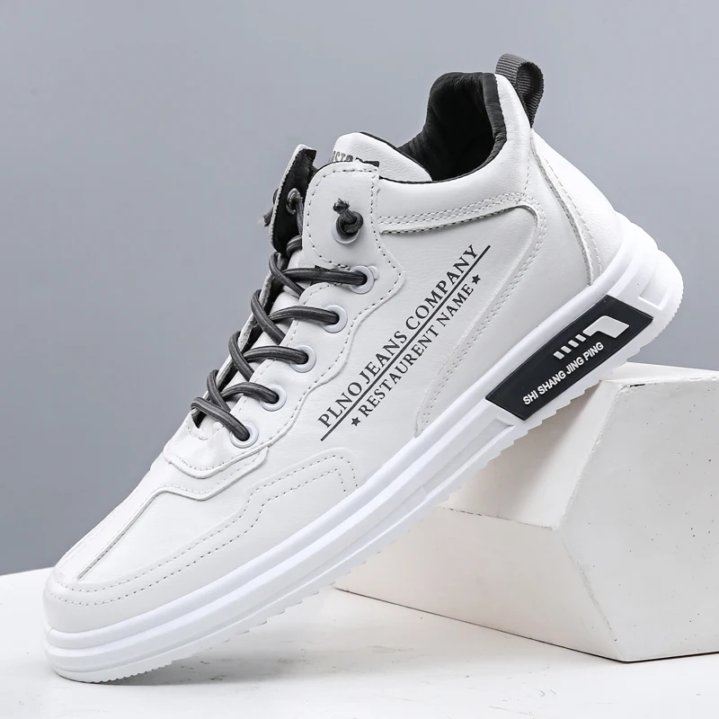 

Men's White Casual Sneakers Autumn Vulcanized Shoe Boys Tenis Sport Shoes Male Sneakers Soft Sole Men Walking Shoe Baise zapatos