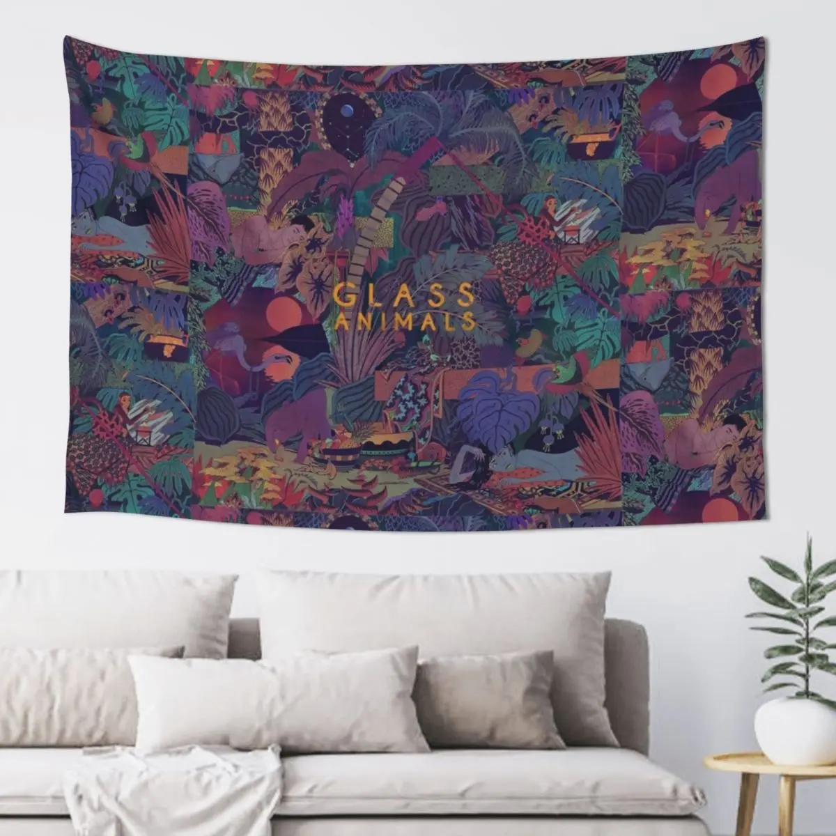 Стеклянные животные Заба гобелен обои украшение комнаты эстетический