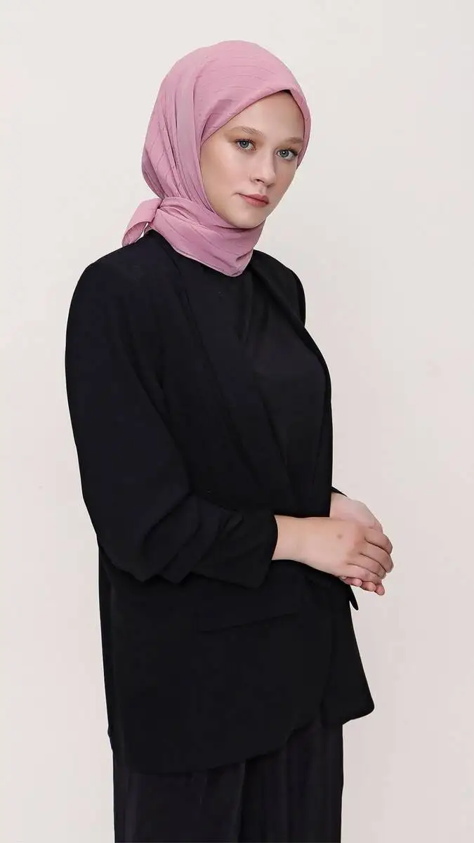 

Женский узор тонкий шарф Rio темная пудра