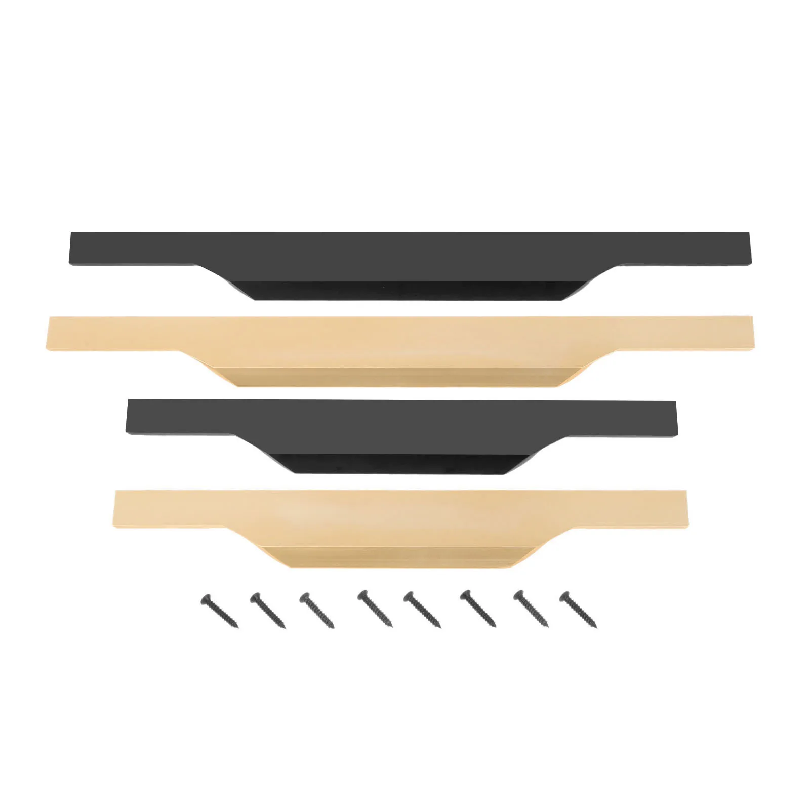 

1Pc Modern Aluminium Alloy Pull Handle Black/Gold Handle For Doors Wardrobe Cabinets Drawers Cupboard Home Furniture Hardware