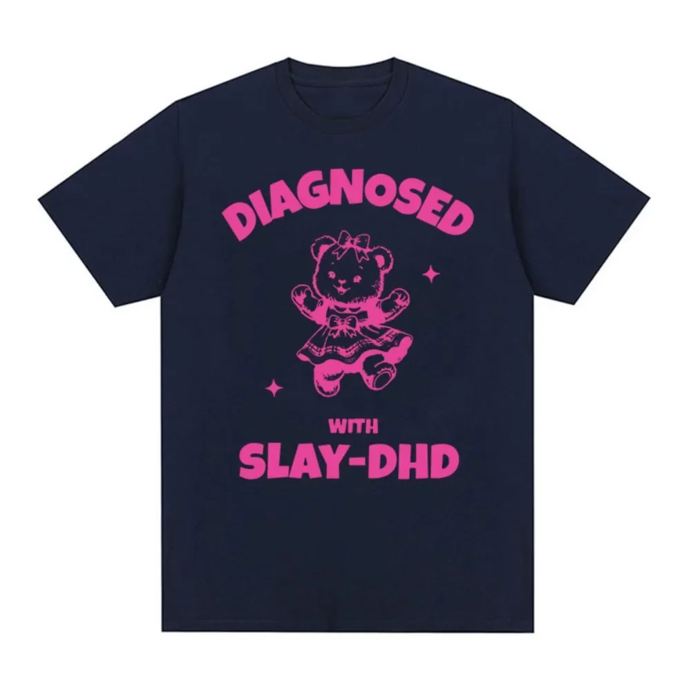 Диагностика Slay-DHD Panda забавные футболки с мемами мужские и женские повседневные
