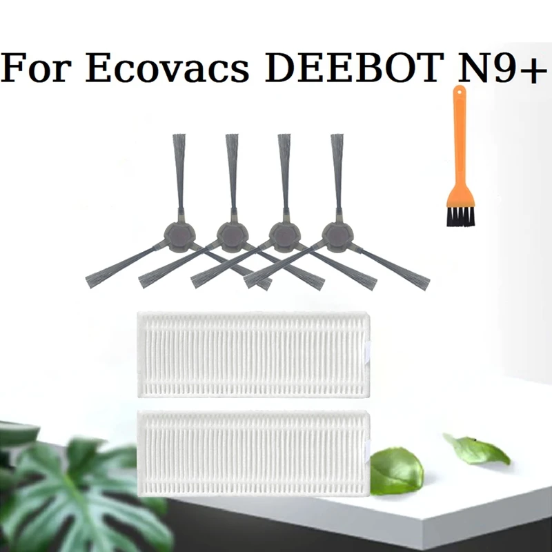 

Сменные детали для робота-пылесоса Ecovacs DEEBOT N9/N9, моющаяся боковая щетка, фильтр НЕРА