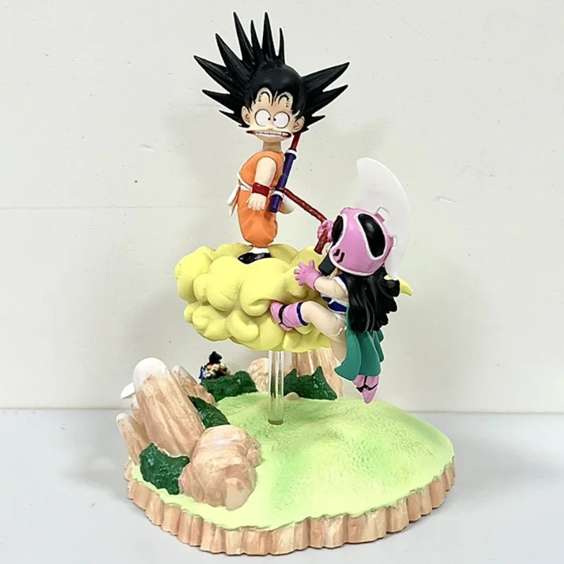 Фото Сон Гоку и Чичи Свадебная модель Dragon Ball Z Фигурка DBZ Сальто Фигурка Аниме ПВХ GK Статуя Орнамент Игрушки №5