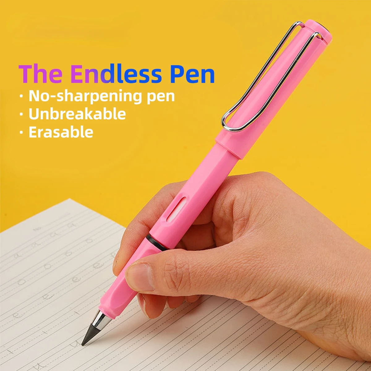 

Writing Eternal Pencil School Student Stationery Supplies Pencils Art Sketch Painting Tool No Ink Endless Novelty Pen