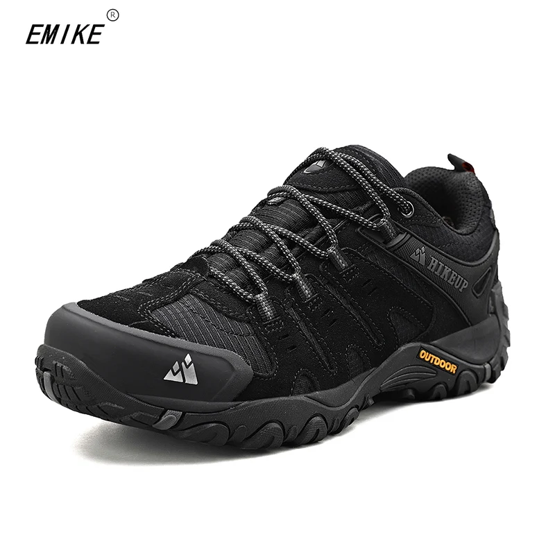 

Sneakers Men's Hiking Shoes Suede Leather Wear-resistant Outdoor Hunting Shoes Trekking Shoes Walking Mens Tactical Sneakers