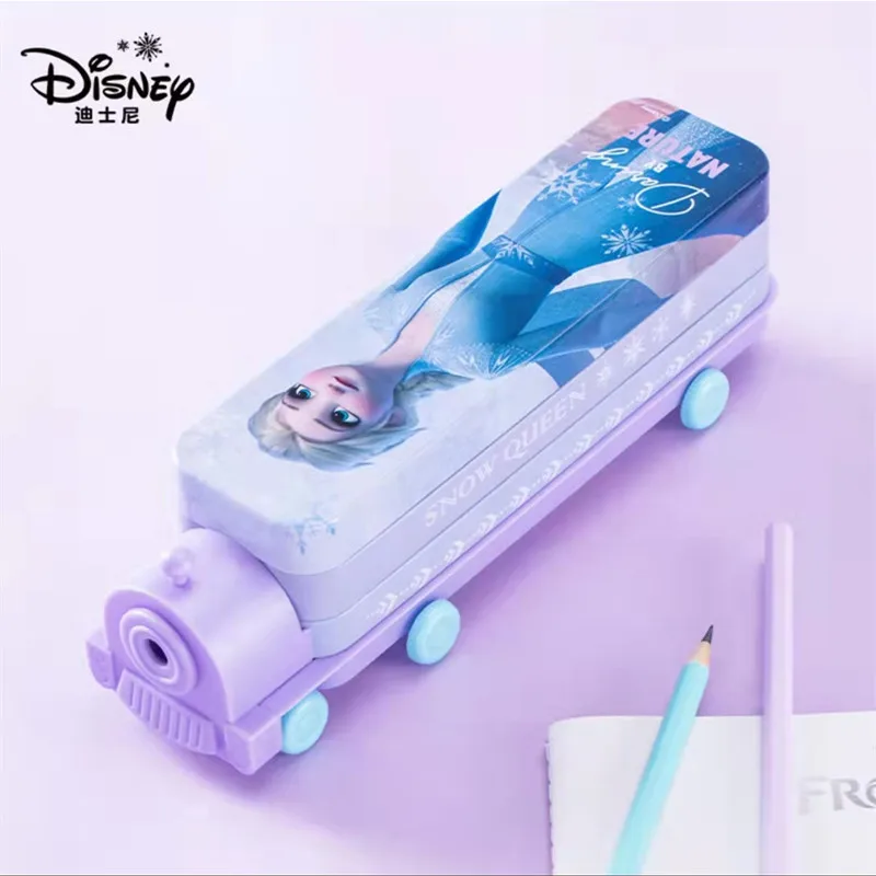 Disney Frozen Sofia Carton Pencil Case for Girls Boy Student Elsa Anna Double Stationery Box Large Capacity School Bags Mochila