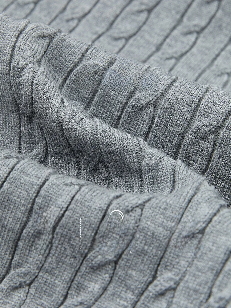 Короткая серая вязаная верхняя одежда в стиле вестерн Sle женская зимняя новинка