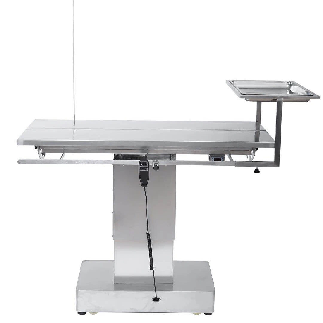 

Hot selling Stainless steel Pet clinic hospital surgery operation table Veterinary V Shape electric lifting Operating Table
