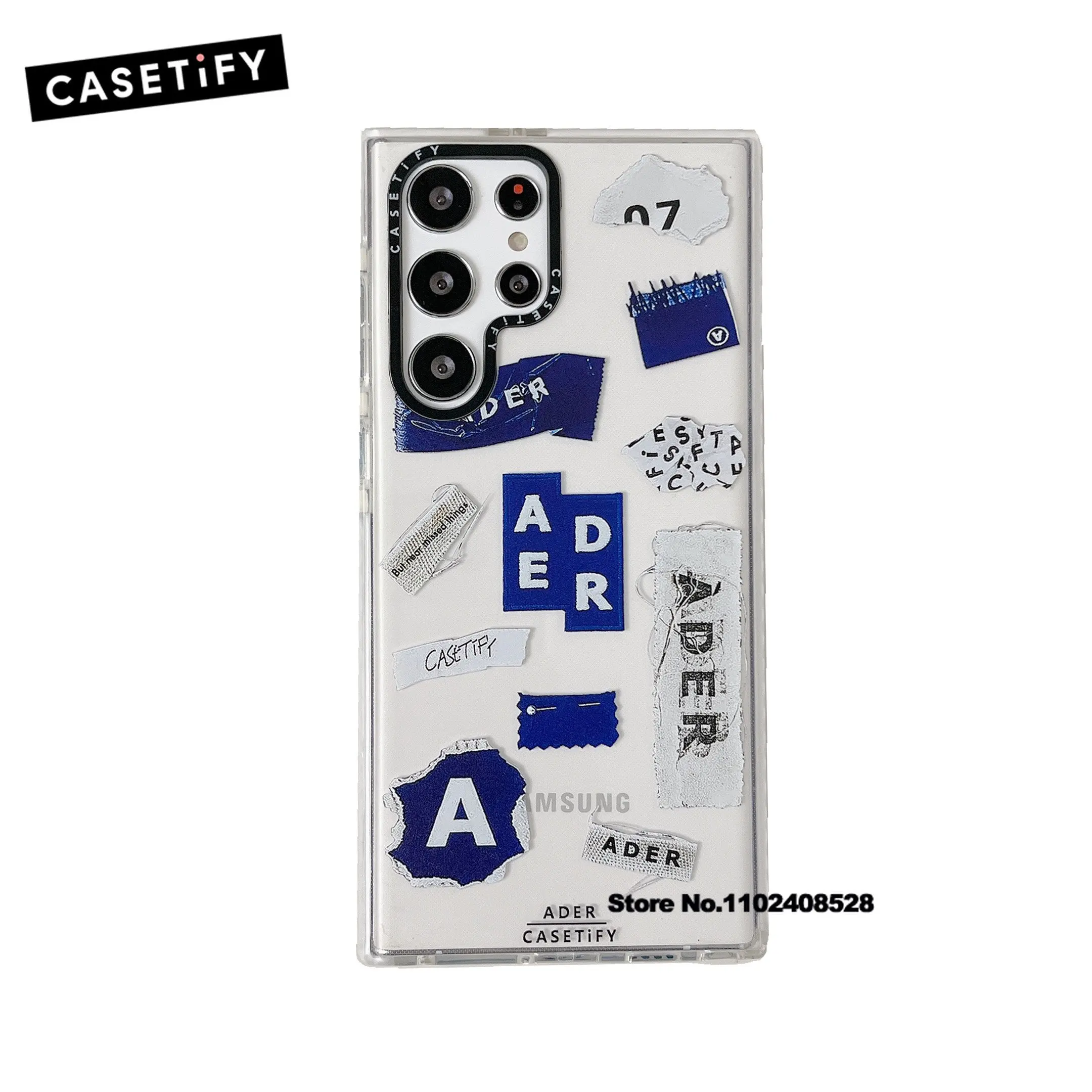 

CASETIFY Doodle Graffiti English TPU Case For Samsung Galaxy S22 S23 Ultra S22 S23 Plus S21 Fashion Shockproof Lady Girl Cover