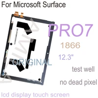 tested 12 3 original lcd for microsoft surface pro 7 1866 lcd display touch screen digitizer assembly for surface pro 7 pro7 lcd