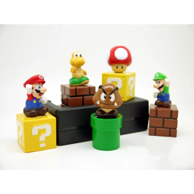 

Game Super Mario Bros Luigi Yoshi Mario Creative Collectible Model Toys for kids Birthday Gift Cartoon Dolls Model Anime Figures