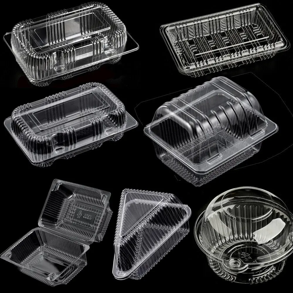 

Light Box Box Bakes 100x Baking Sushi Salad Pastry Use Box, Transparent Containers Cake Clear Plastic Box, Disposable For Pastry