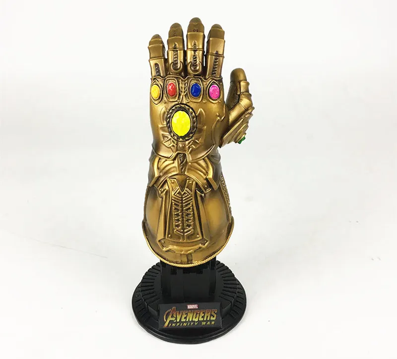 

[Disney] Marvel Infinity Gauntlet Super hero Thanos gem Gloves Figure Superhero resin statue home decoration collection model