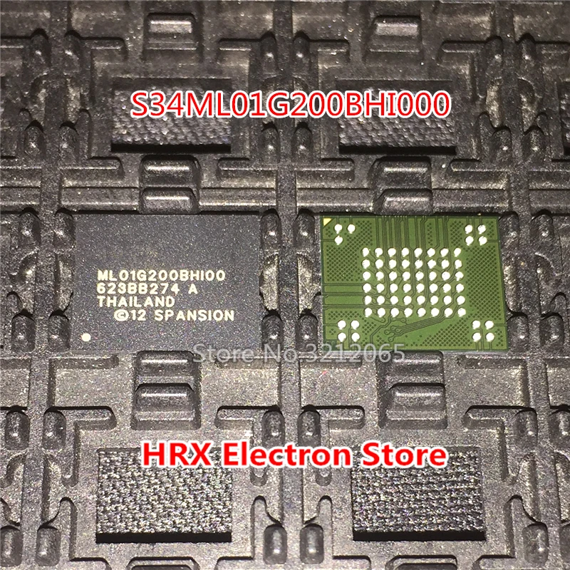 

100% New Original S34ML01G200BHI000 BGA S34ML01G200BHI00 ML01G200BHI00