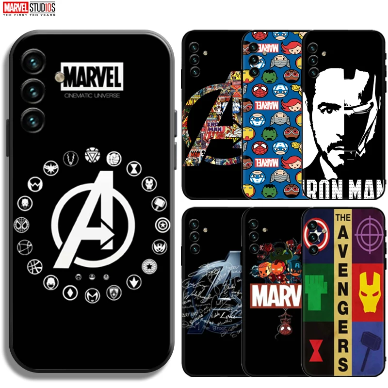 

Marvel Avengers Logo Phone Case For Samsung Galaxy A13 5G Funda Black Ultra-Thin Carcasa Soft TPU