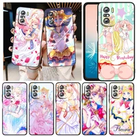 sailor moon anime art for xiaomi redmi note 10s 10 k50 k40 gaming pro 10 9at 9a 9c 9t 8 7a 6a 5 4x black phone case