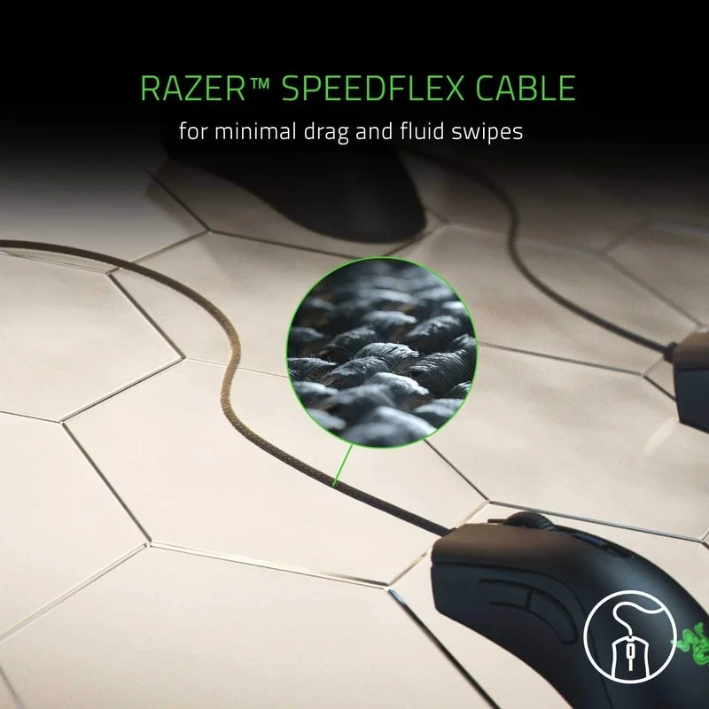 Игровая мини-мышь Razer DeathAdder v2 8500K DPI оптический датчик легкий дизайн хромакей RGB