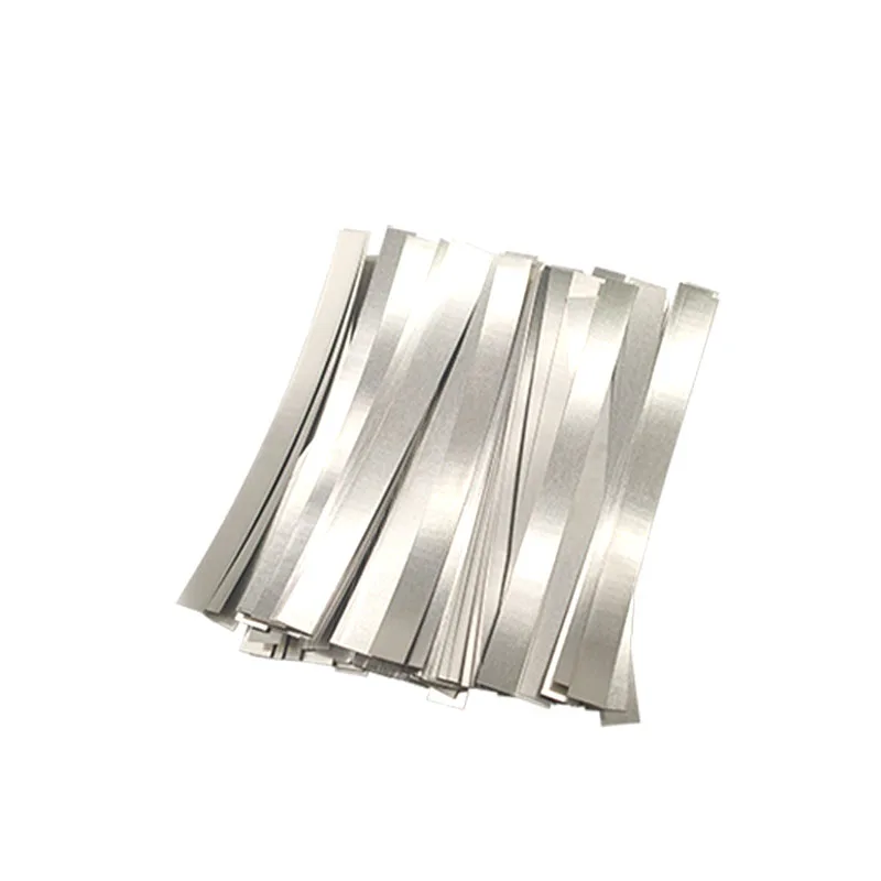 50 шт. никелированные стальные полосы 0 1 мм Длина 18650