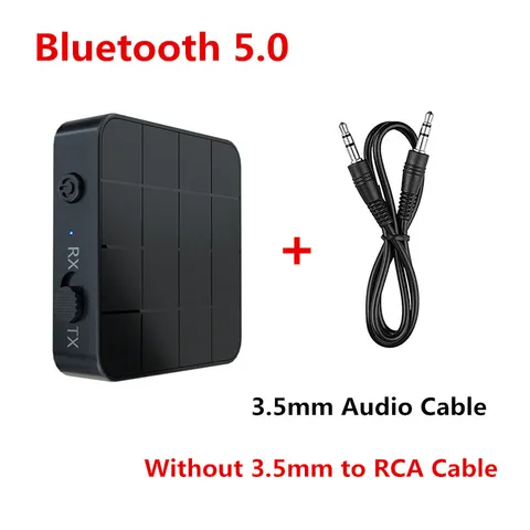 Bluetooth 5,0 аудиоприемник передатчик 3,5 мм 3,5 AUX разъем RCA USB стерео музыкальный беспроводной аудиоадаптер для ТВ ПК