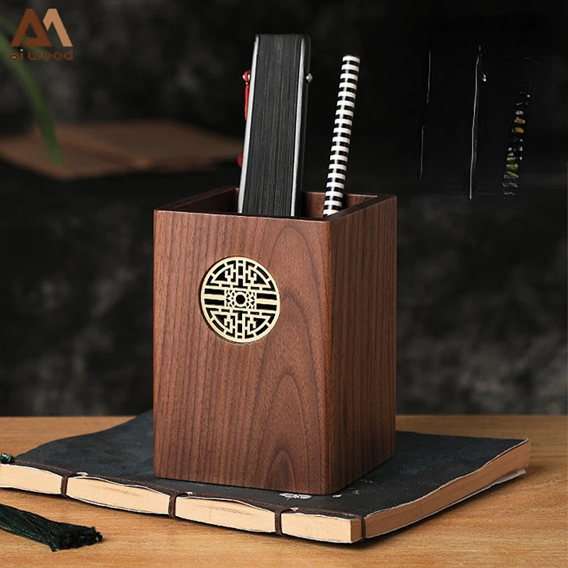 Storage Box Japanese Wooden Desk Accessories
