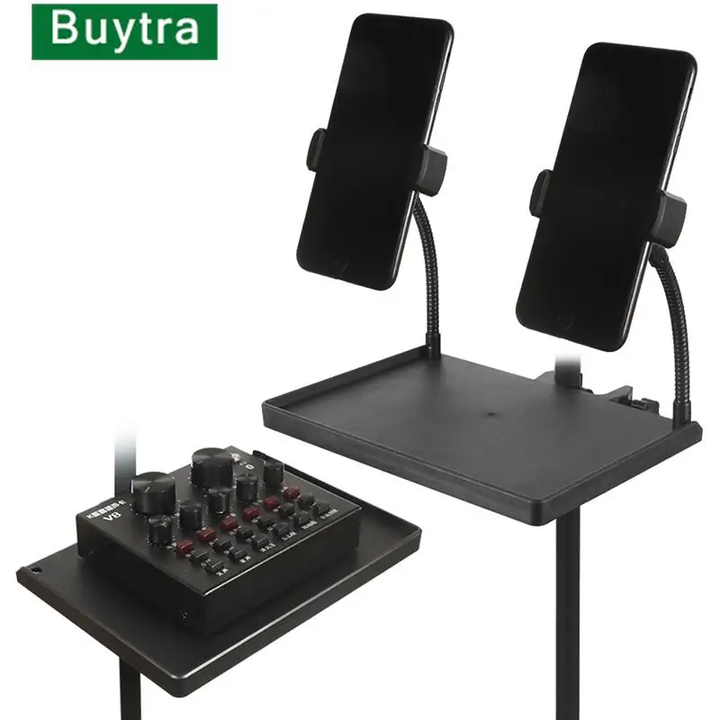 

Sound Card Tray Live Microphone Plastic Stand Tray Stand Live Stand Fit for Live Tripod Bracket Accessories Studio Broadcasting