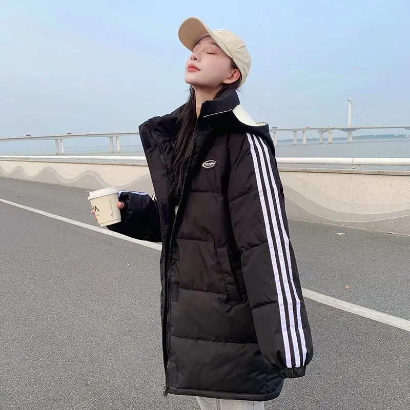 Winter Coat for Women Coats Parkas Jackets Hooded Cotton Padded Jacket Korean Fashion Warm Thickening Midi Coat New 2022