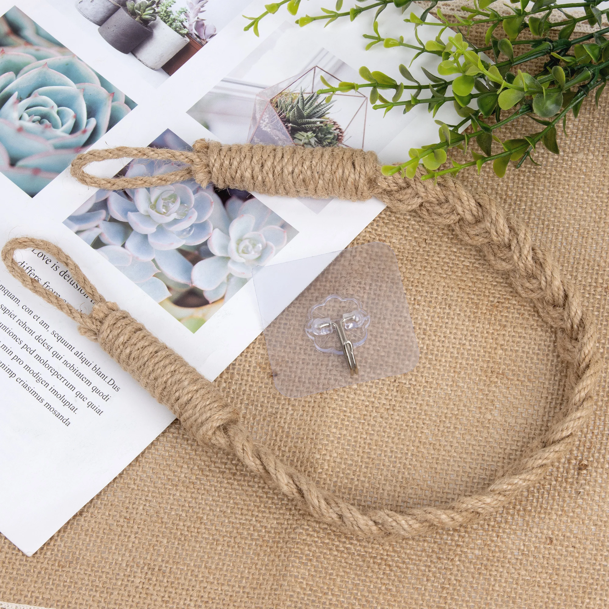 Макраме занавески подхваты пеньковая веревка плетение украшения дома