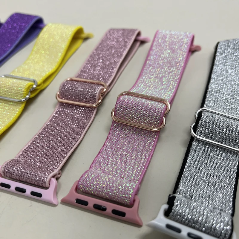 Elastic strap for Apple watch band 40mm 41mm 44mm 45mm 38mm 42mm ultra 49mm Nylon Solo Loop Bracelet iWatch series 3 8 5 6 se 7