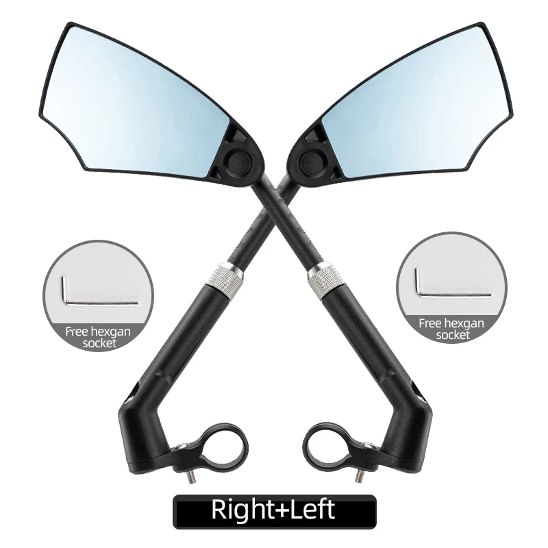 

Зеркало заднего вида для велосипеда ROCKBROS, универсальное регулируемое на 360 ° зеркало для езды на велосипеде, дорожном велосипеде, горном велосипеде, мотоцикле, скутере