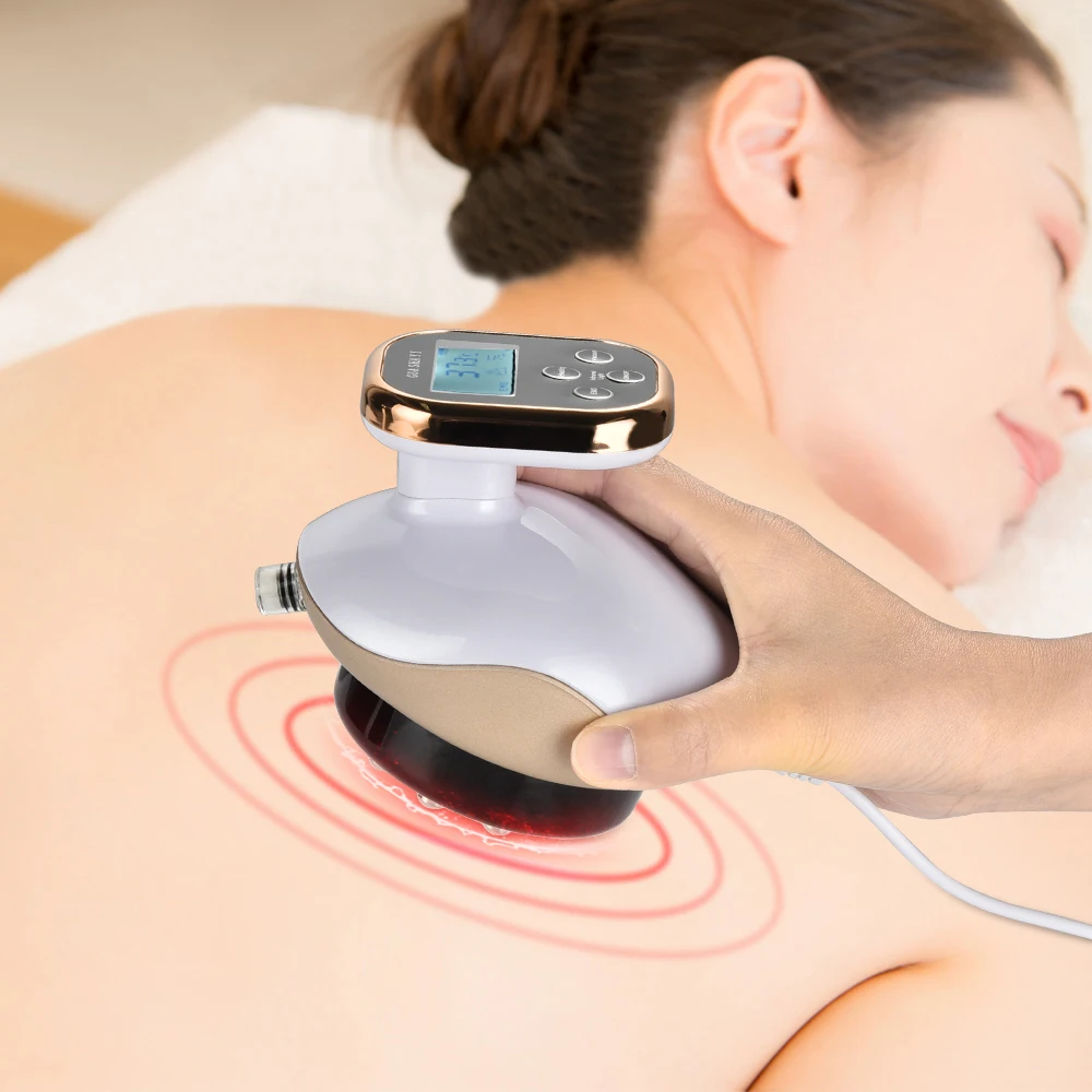 

Electric Vacuum Cupping Body Massager Face Back Suction Cup Guasha EMS Heating Anti-cellulite Slimming Physiotherapy
